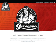 Tablet Screenshot of geronimojerky.com.au